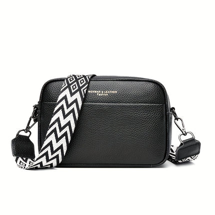 Simple Leather Crossbody with Guitar Strap