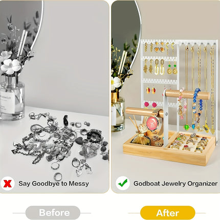 Metal Desktop Jewelry Rack