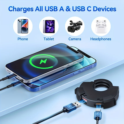 Motorcycle Fast USB Charger – Dual Ports for All Devices