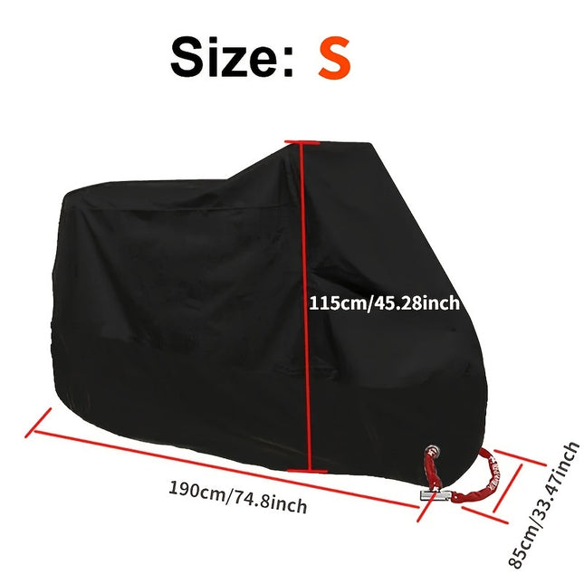 Motorcycle Rain Cover - Waterproof 190T Polyester Protection