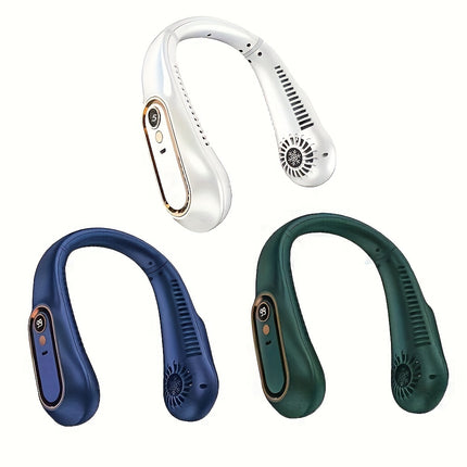 Stylish USB Neck Fan with Rechargeable Battery