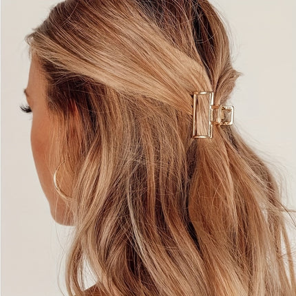 Hollow Heart Metal Hair Clips