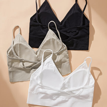 Three-Color Beauty Back Sports Bra
