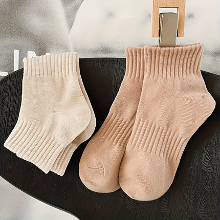 Women's Ribbed Crew Socks (6 Pairs)