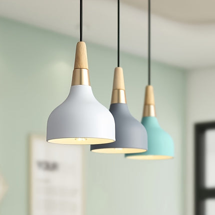 Contemporary 3-Light Pendant Lamp Set – Macaron Art Design