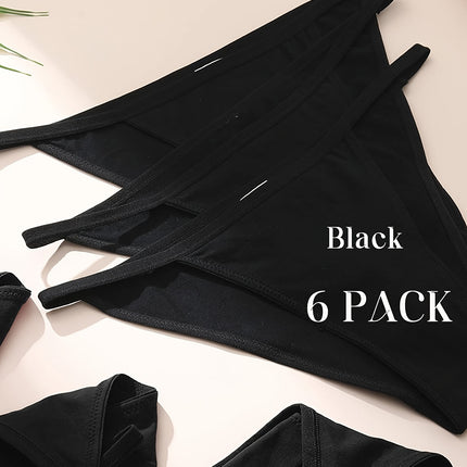 6pcs Seamless Low Waist Briefs