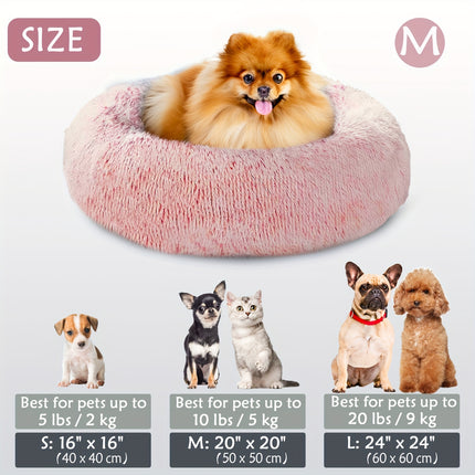 Calming Plush Pet Bed - Monti Bargains