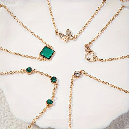 Boho Heart & Butterfly Bracelet Set