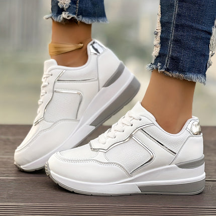 Men's White Platform Sneakers