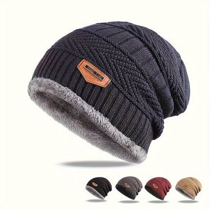 Plus Velvet Men's Beanie Hat