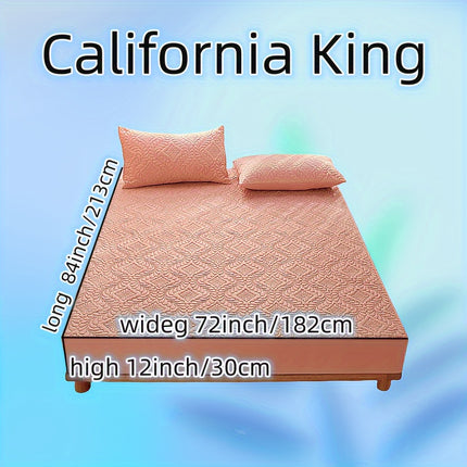3pcs Waterproof Solid Fitted Sheet Set - 360° Coverage