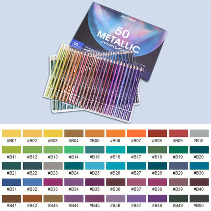 Kalour Metallic Colored Pencils Set