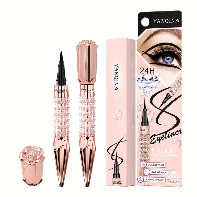 Black Rhinestone Liquid Eyeliner Pen