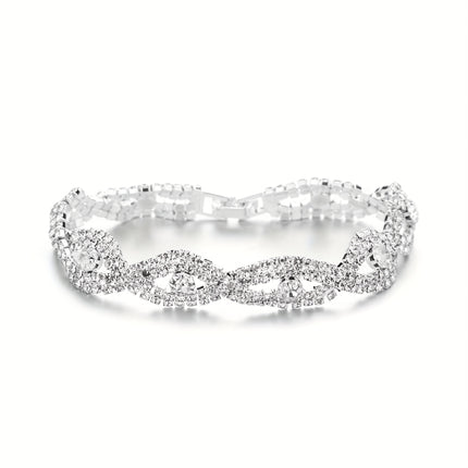 Elegant Rhinestone Evening Jewelry Set