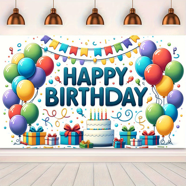 Colorful Happy Birthday Banner – Perfect for Boys & Girls