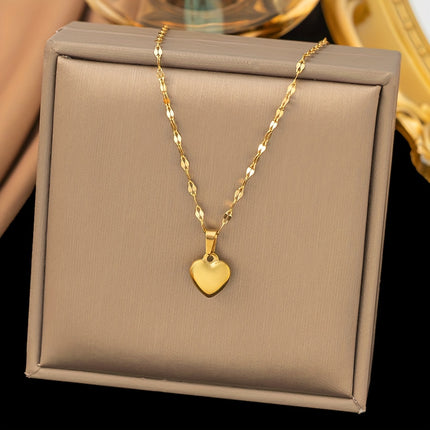 Chic Heart-Shaped Jewelry Set