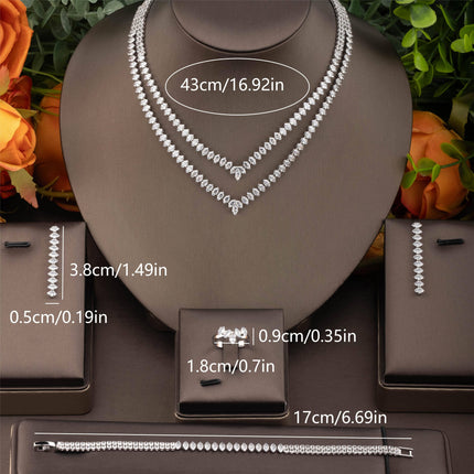 Elegant Arab-Style Leaf Jewelry Set