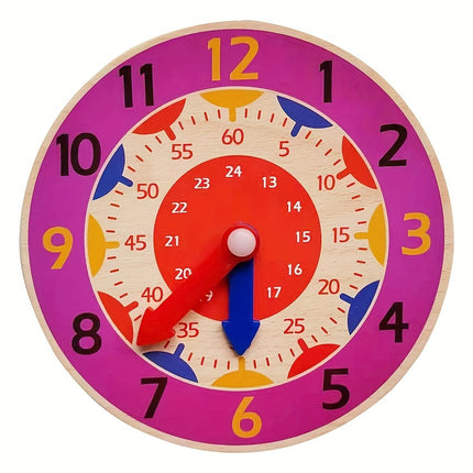 Wooden Clock Puzzle – Fun Learning for Kids - Monti Bargains