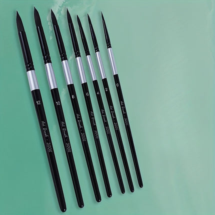 7pc Squirrel Hair Watercolor Brush Set