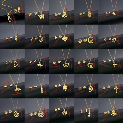 Elegant Stainless Steel Jewelry Set