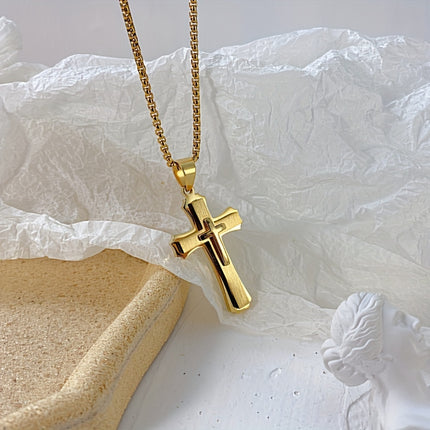 Classic Religious Cross Pendant Necklace