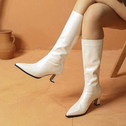 Chic High Heel Long Boots