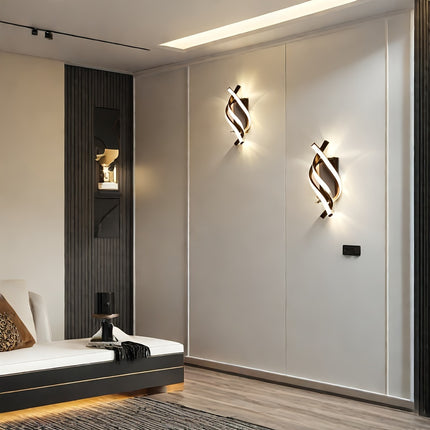 Modern LED Wall Sconce - Cast Iron, Warm White Lighting