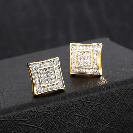 KRKC&CO Luxury Hip Hop Stud Earrings