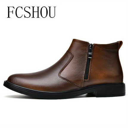 FCSHOU Men's High-Top Chelsea Boots