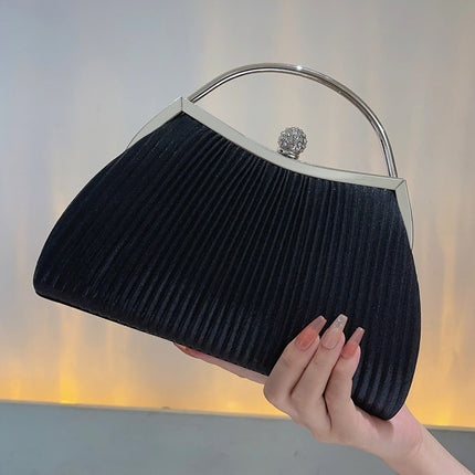 Glamorous Golden Diamond Evening Clutch