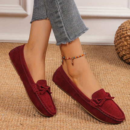 Women's Retro Bow Loafers