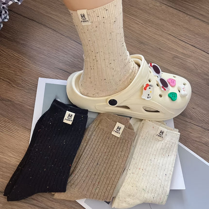 Women's Mid-Calf Rabbit Label Socks (4 Pairs)