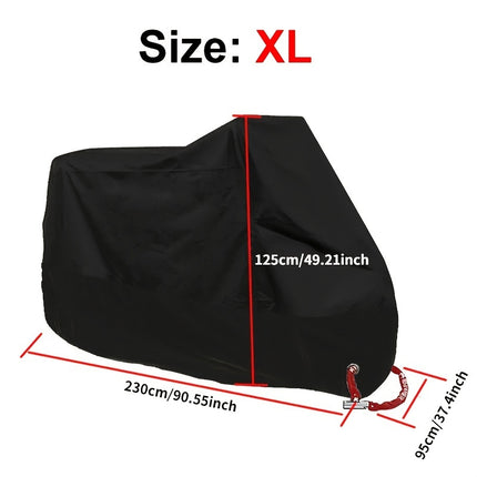 Motorcycle Rain Cover - Waterproof 190T Polyester Protection