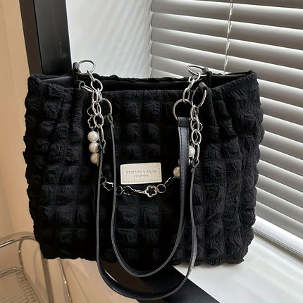 Pleated Cloud Ruched Tote