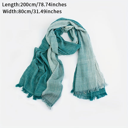 Luxurious Men’s Striped Winter Scarf