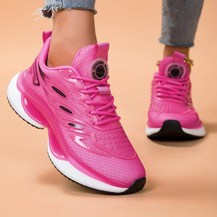 Women's Pink Breathable Running Shoes