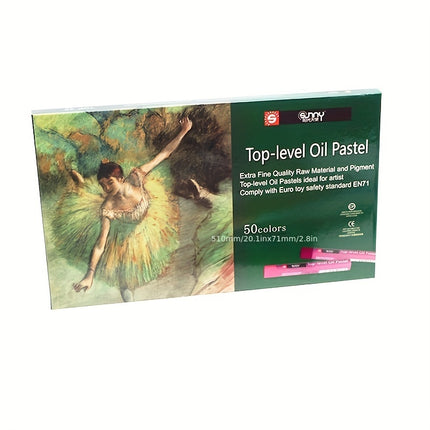 Top Series Oil Pastels: 50 Vibrant Colors