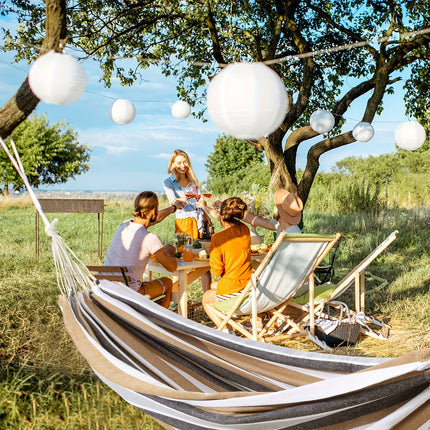 Extra Large Canvas Hammock for Indoor & Outdoor Relaxation