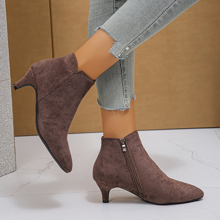 Elegant Pointed Toe Ankle Boots