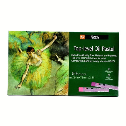 Top Series Oil Pastels: 50 Vibrant Colors