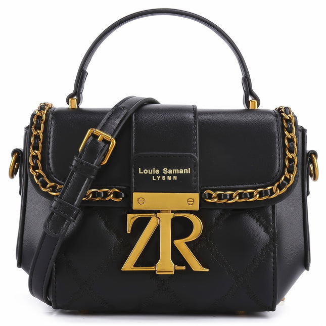 Mini Quilted Metal Crossbody Bag