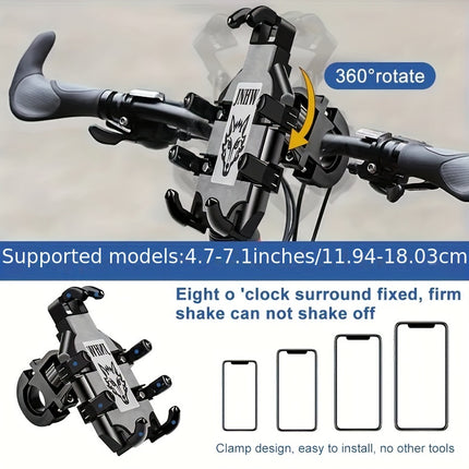 Anti-Shock Motorcycle Phone Holder - Safe & Secure Mount