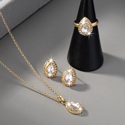 Elegant Gemstone Wedding Accessories Set