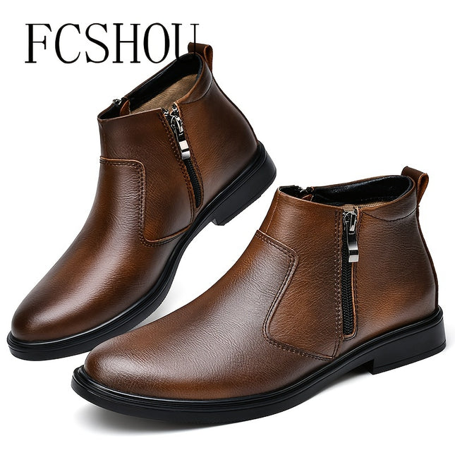 FCSHOU Men's High-Top Chelsea Boots
