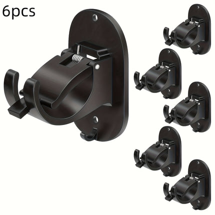 No-Drill Self-Adhesive Curtain Rod Holders