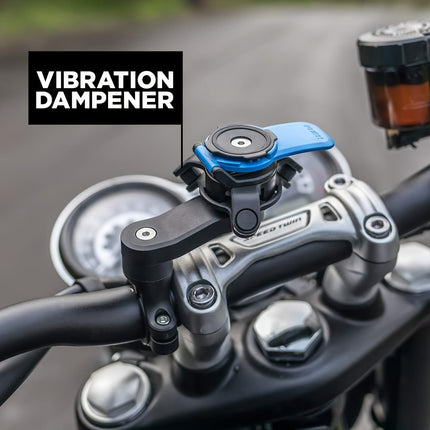 Anti-Shake Motorcycle Phone Mount – 360° Rotation Handlebar Clamp