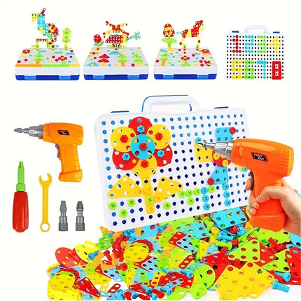 STEM Design & Drill Toy – Creative Engineering Building Kit - Monti Bargains