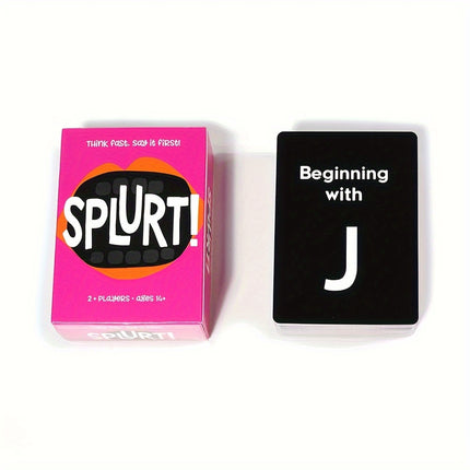 Think Fast, Speak First! Fun Party Card Game
