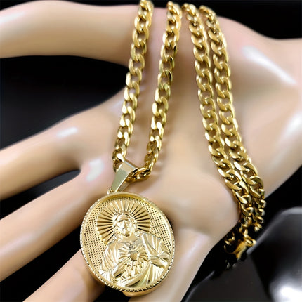 Sacred Heart Stainless Steel Necklace