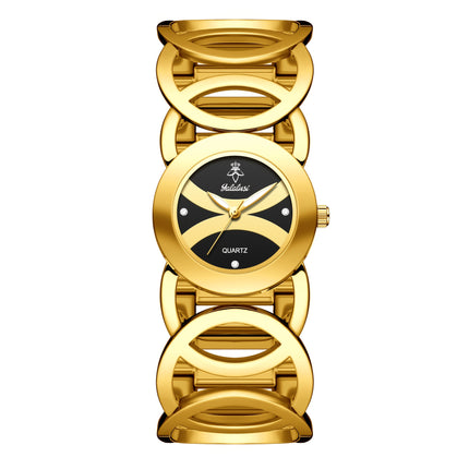 Elegant Golden Women's Quartz Watch